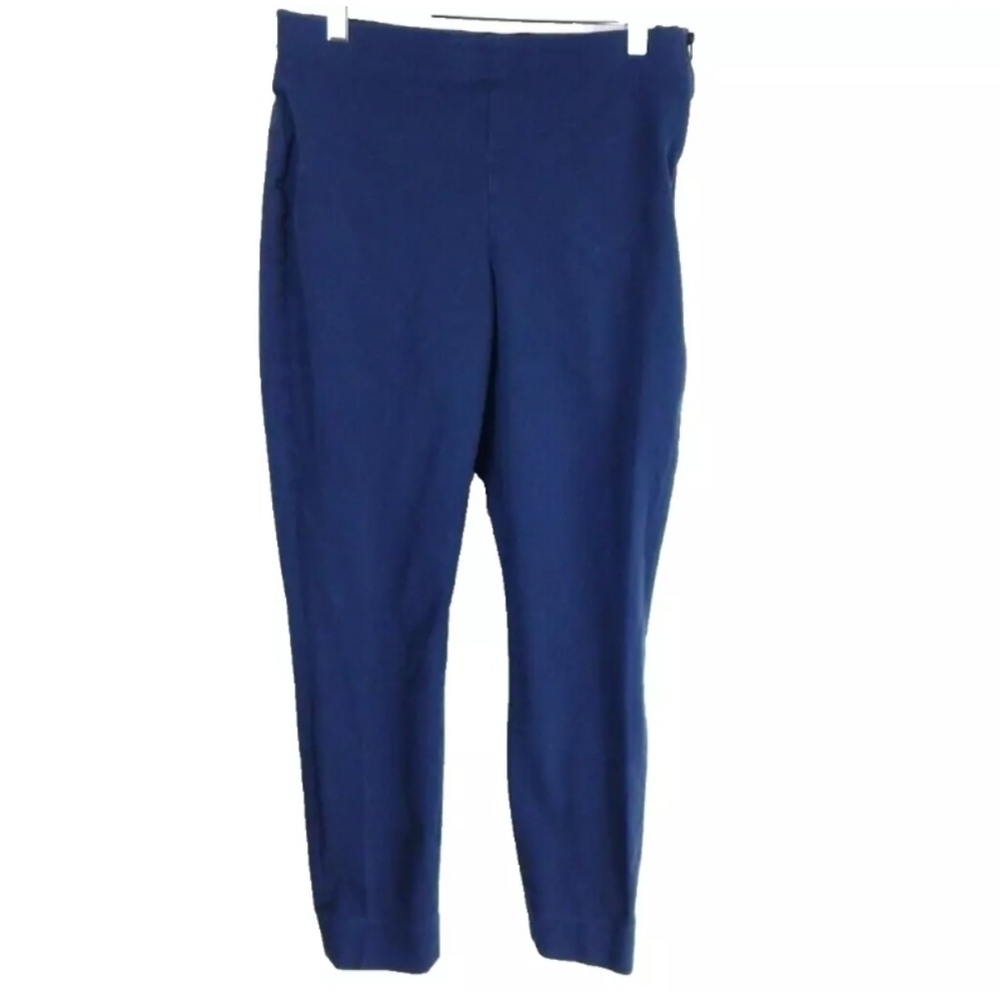 Everlane High Rise Side Zip Stretch Cotton Pants